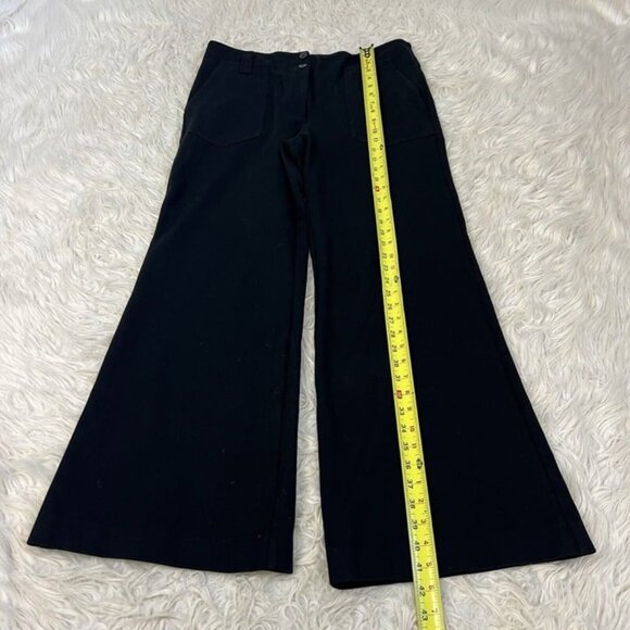 The Naomi Cropped Wide-Leg Black Stretch Flared Pants by Maeve Anthropologie 14 - Picture 4 of 12